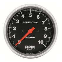 Varvräknare 127mm 10 000 RPM In-Dash SPORT-COMP